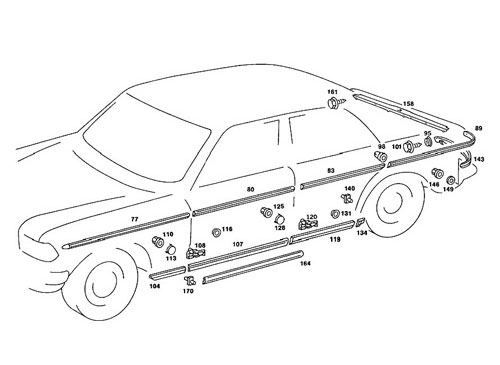 Body parts for classic Mercedes