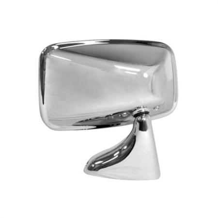 Tex Style Right Polished Steel Side Mirror for Volkswagen GOLF MK1 75-83